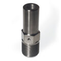 Nozzle Body, RT Style, FT, 4-1/4″ Long, 1-3/4″-8 Thd, 3/4″ RO, with 1/4″-28 & 1/8″-27 NPT T/C Holes
