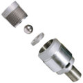 Ball Check, Battenfeld, 18mm, Pin Type, 1.99″ OAL Ref, M10X1.5mm LH Thd.