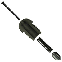 Shutoff Nozzle Tip, 1-1/2" OAL, 7/8"-14 Thd, 1/2" Rad, 1/8" Orf with Spring Loaded Shutoff