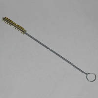 Brass Bristle Tube Brush, 3/8" Brush Diameter, 8" Length