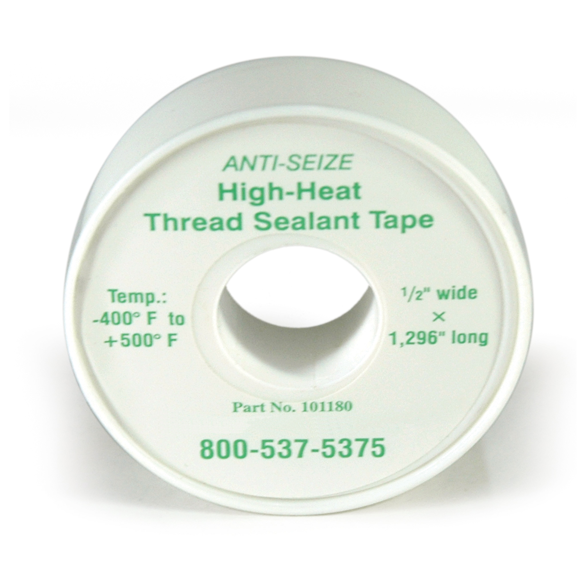 PTFE Tape, 1/2" Wide, 108 ft" Long, Poly - Image 1