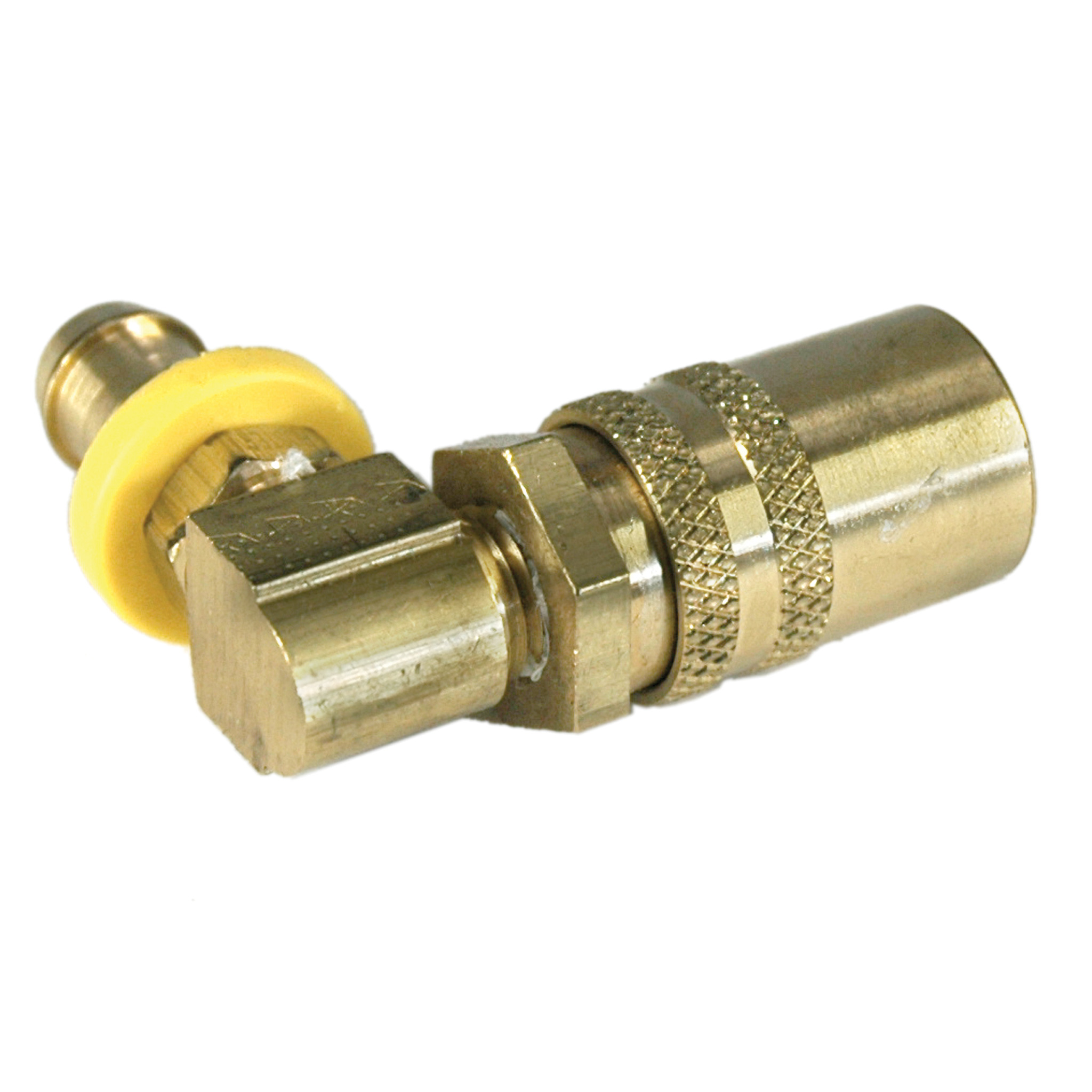 Coupler, 3/8" Passage, 90 Degree, 1/2" Hose Barb Push-On, 318P Series. - Image 2