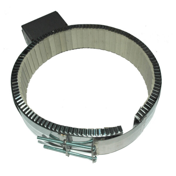 Heater Band, 9-3/4 to 10-1/2" Inside Diameter x 2-1/2"W, 240/480 Volt, 2600 Watt, Ceramic