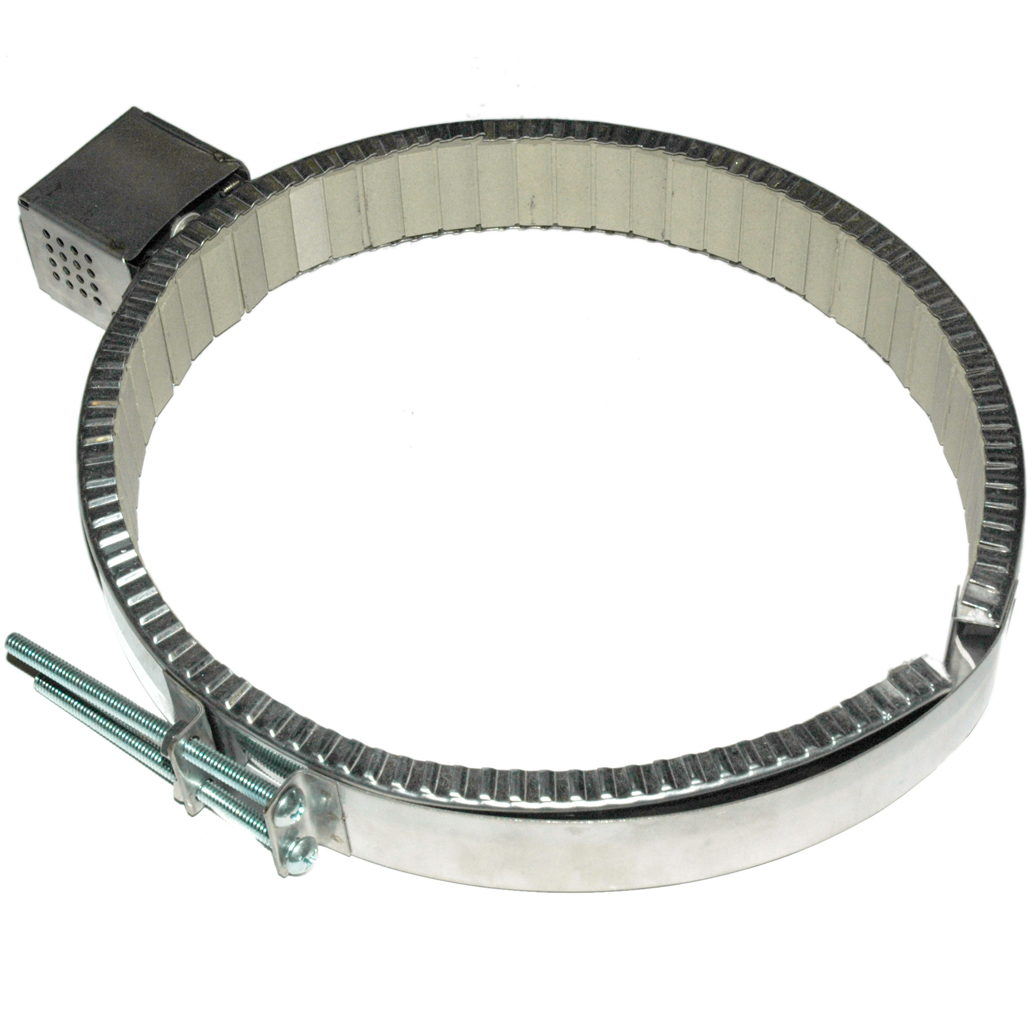 Heater Band, 9-3/4 to 10-1/2" Inside Diameter x 1-1/2"W, 240 Volt, 1550 Watt, Ceramic - Image 1