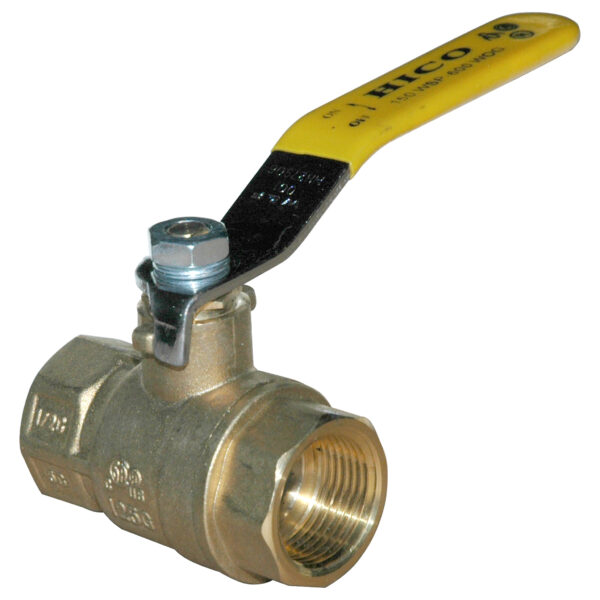 Ball Valve, 3/4" Female NPT, Full Port, Brass