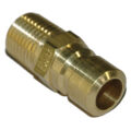 Plug, Water, 300 Series, 3/8" Passage, 1/4" NPT Male, Brass - Image 2