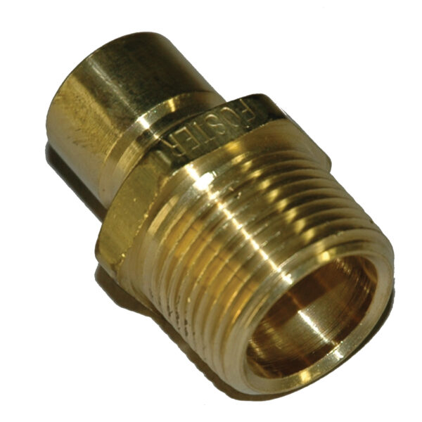 Plug, Water, 500 Series, 1/2" Passage, 3/4" NPT Male, Brass
