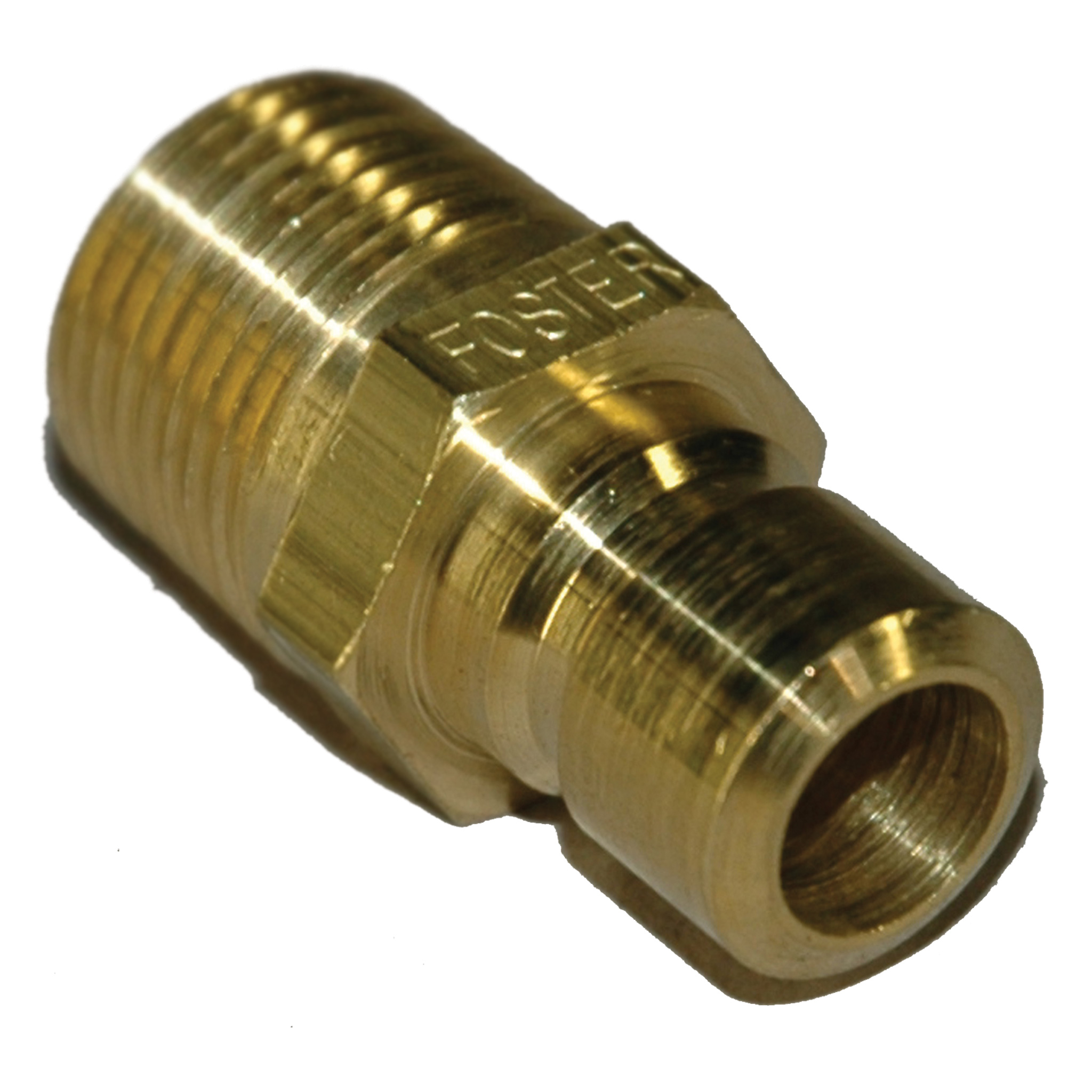 Plug, Water, 300 Series, 3/8" Passage, 3/8" NPT Male, Brass - Image 2