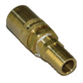 Coupler, 1/2″ Passage, 3/4″ Hose Barb, Brass, Straight, 506 Series.