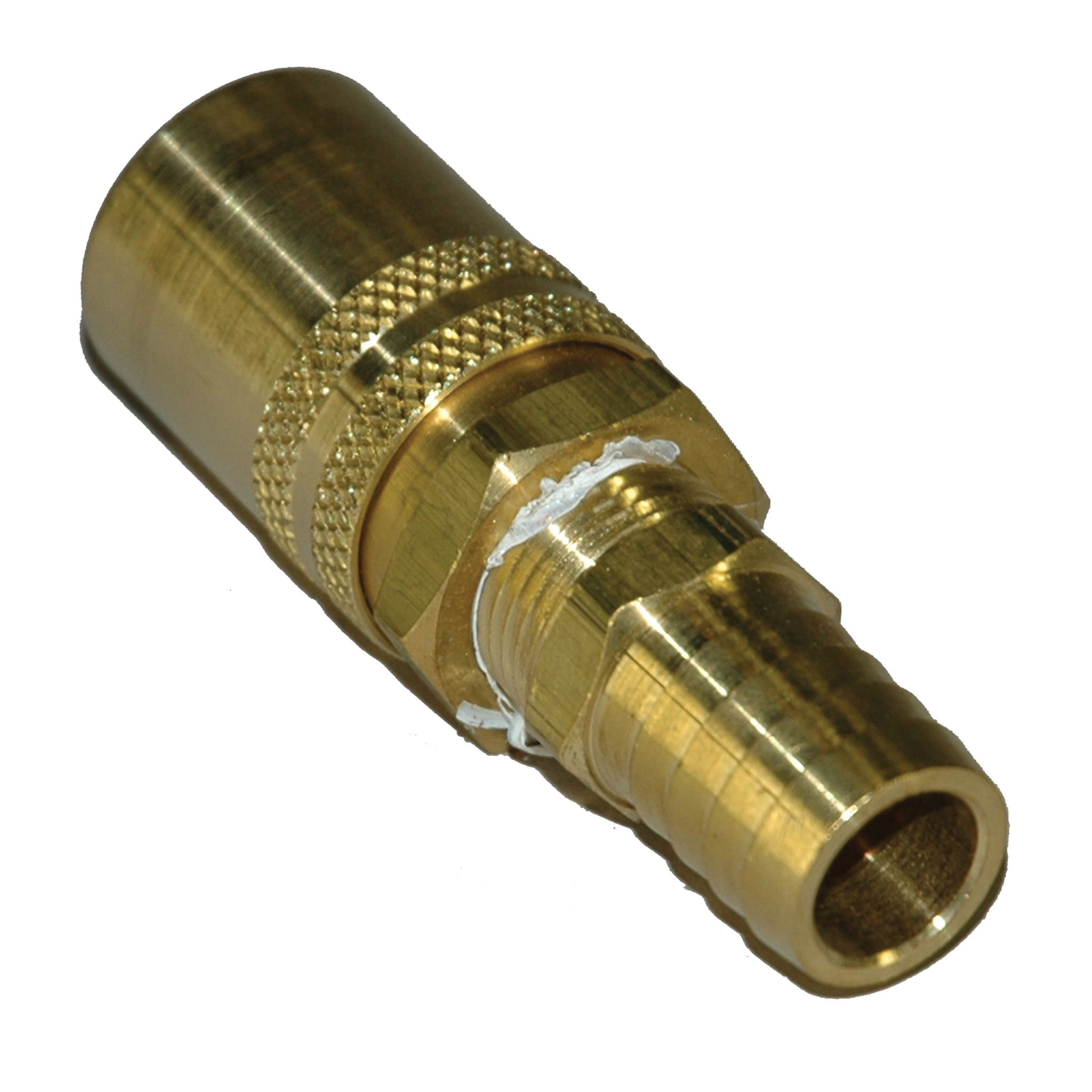 Coupler, 1/2" Passage, 3/4" Hose Barb, Brass, Straight, 506 Series. - Image 2