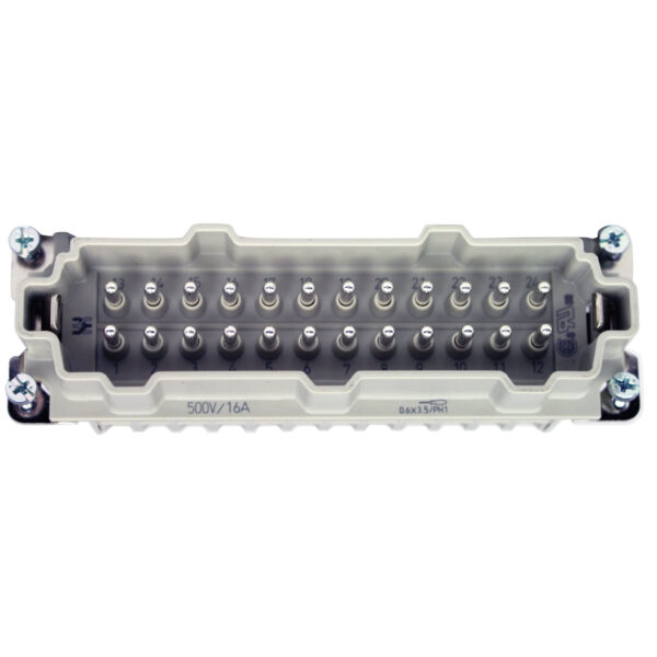 Plastic Male Insert with pin Contacts