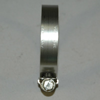 Hose Clamp, Worm Gear, Standard, 1/2" Wide Clamp # 28, Size Range: 1-1/4" to 2-1/4" Diameter