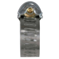 Hose Clamp, Worm Gear, Micro Size, 5/16" Wide Clamp # 4, Size Range: 5/16" to 5/8" Diameter