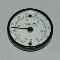 Surface Thermometer, Dual Magnet Mounts, 0 to 250 Degrees F. -20 to 120 Degrees C