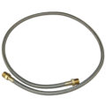 Hose, High Heat Resistant, PTFE, 4′ Long, Swaged 3/8″ Male NPT Fittings on Both Ends