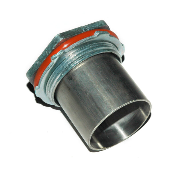 Exhaust Pipe, 2" OD, with Bulkhead Connector, O-Ring and Nut, Stainless Steel