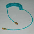 Air Hose, Polyurethane, Spiral, 1/2″ x 10′