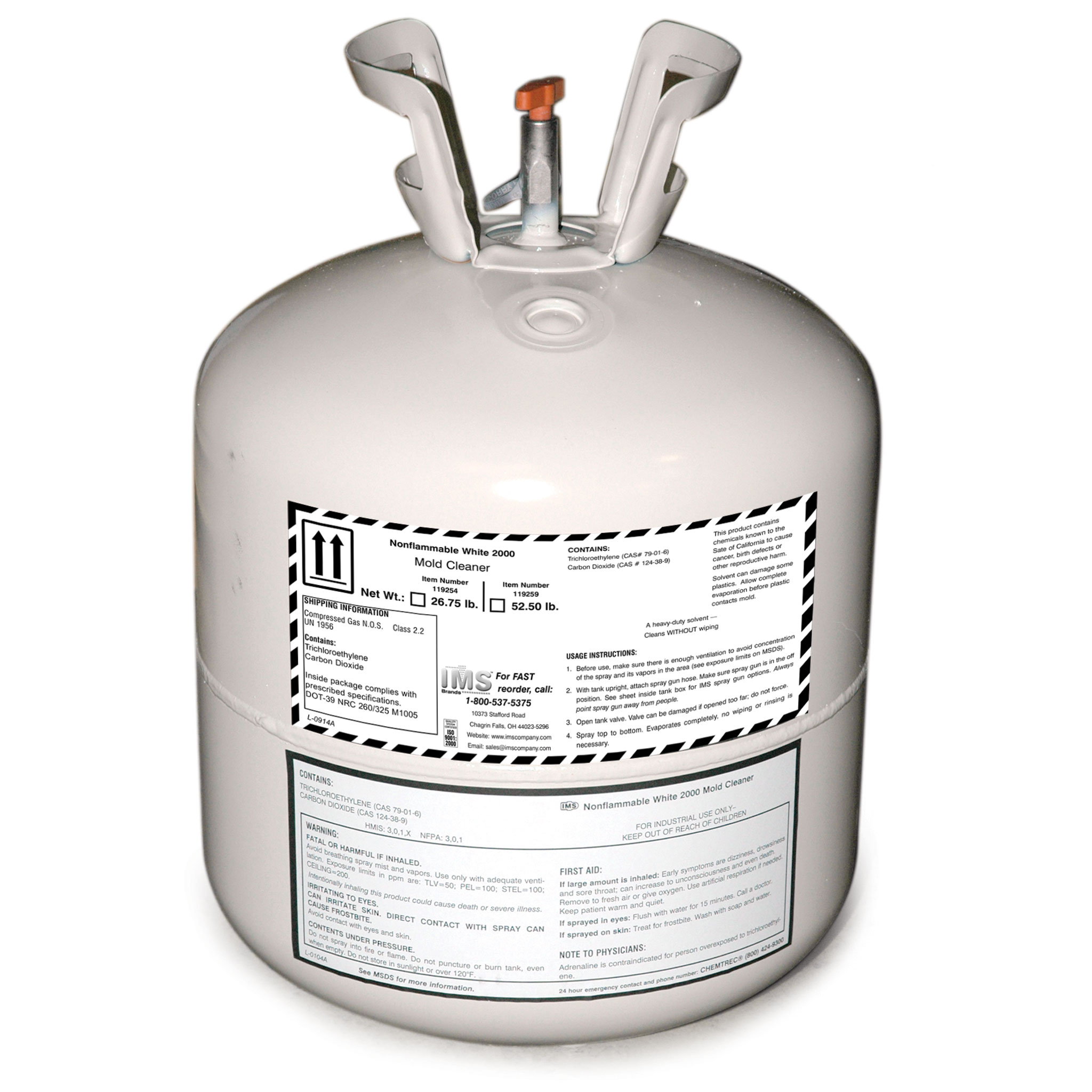 Mold Cleaner, White 2000, Small Tank - Image 1