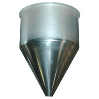 Conical Hopper, 16" Diameter with 9-3/8" Straight