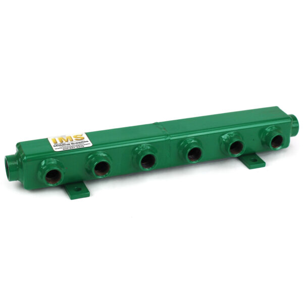 Manifold, Water, Steel, BH Series (Bulkhead) (2) 3/4" NPT Inlet/Outlet, 1/2" NPT Ports, 3 Circuit