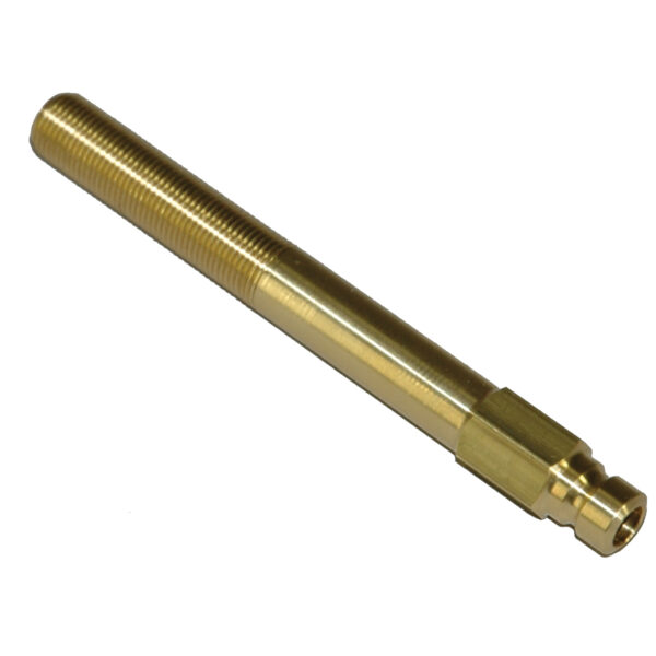 Plug, Water Extension, 200 Series, 1/4" Passage, 4" Length, 1/8" NPT, Brass