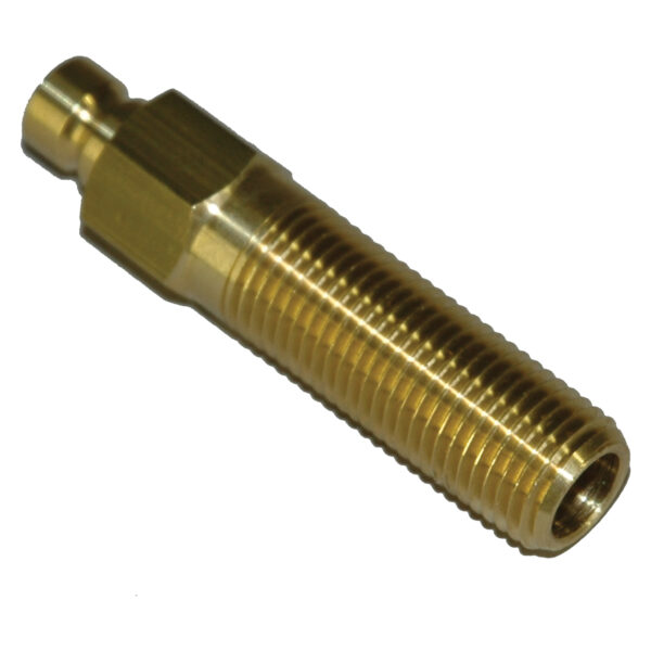 Plug, Water Extension, 200 Series, 1/4" Passage, 2.5" Length, 1/4" NPT, Brass