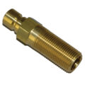 Plug, Water Extension, 300 Series, 3/8" Passage, 2.5" Length, 3/8" NPT, Brass - Image 1