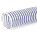 Loader Hose, 3″ ID, Smooth Cover, Clear Wall, White Helix Reinforced PVC & Seamless Smooth Bore