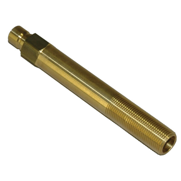 Plug, Water Extension, 300 Series, 3/8" Passage, 5.5" Length, 3/8" NPT, Brass