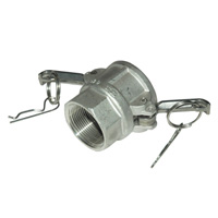 Cam & Groove Coupling, Type A 1-1/2" Stainless Steel, Male Adapter x Female NPT Thread
