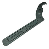 Spanner Wrench, Adjustable 1-1/4" to 3", 3/16" Pin Diameter, 8-1/8" Overall Length