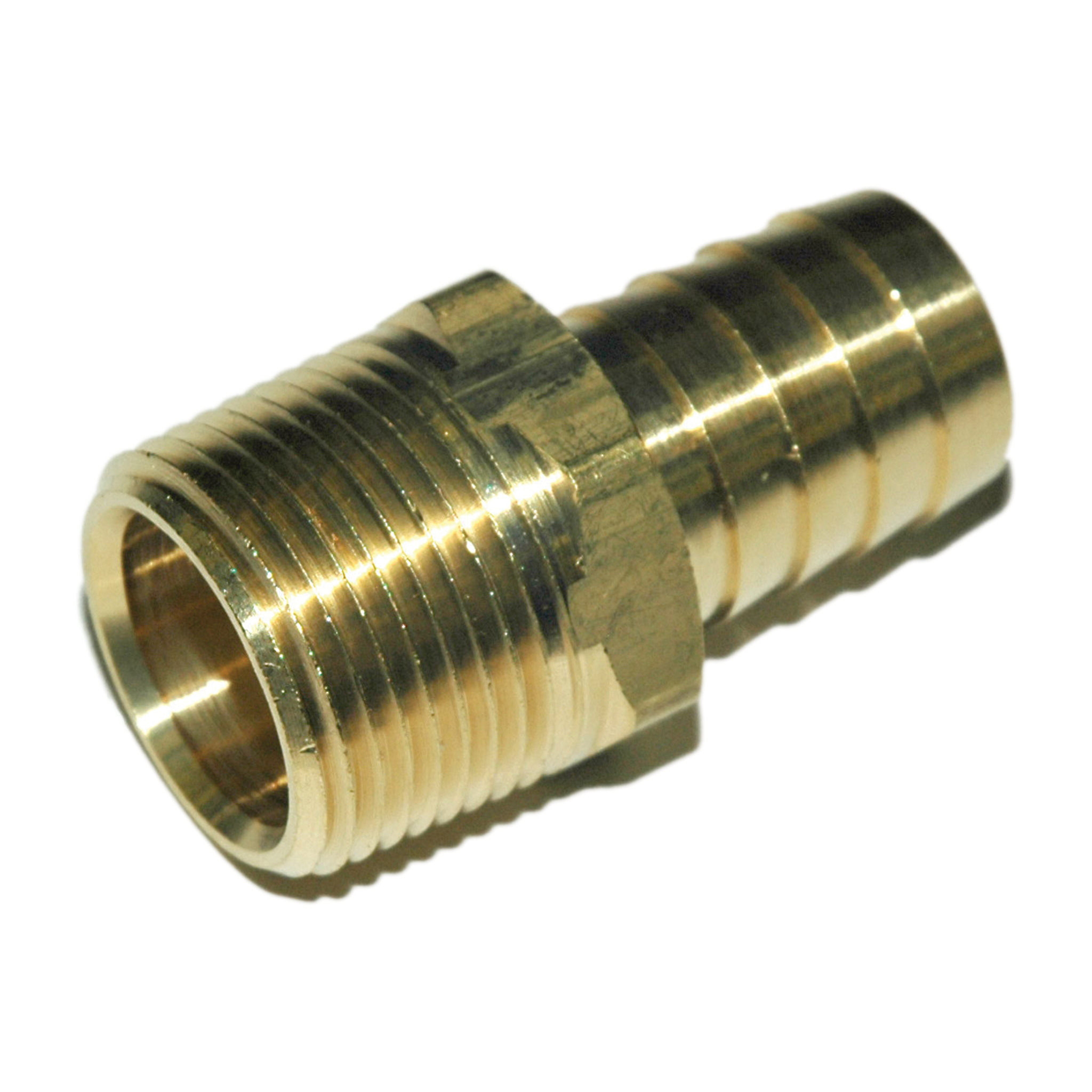 Hose Barb, 3/4" Inside Diameter Hose, 3/4" Male NPT, Straight, Brass. - Image 2