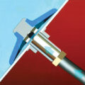 Hopper Agitator, Pneumatic, Rubber Disk with Stainless Steel Post.
