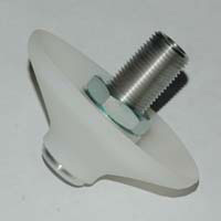 Hopper Agitator, Pneumatic, Rubber Disk with Stainless Steel Post.