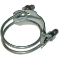 Spiral Double Bolt Hose Clamp, Counterclockwise, 3-1/2″