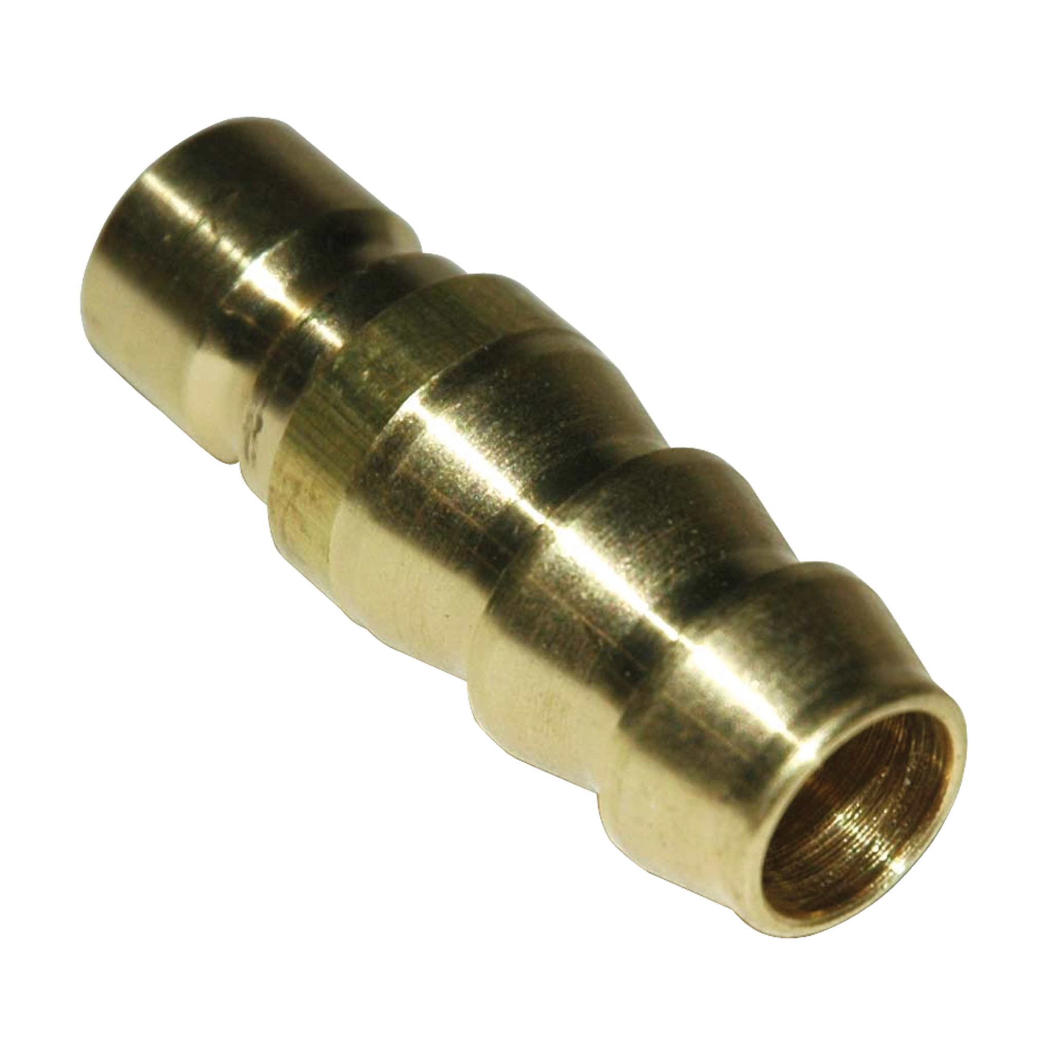 Combination Hose Insert/Plug, 300 Series 3/8" Hose Barb x 3/8" Water Passage, Brass - Image 1