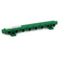 Manifold, Water/Air, Steel, IMS “Minifold” (2) 3/8″ NPT Inlet/Outlets, (8) 3/8″ NPT Ports, 13-3/8″ OAL