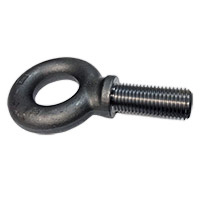 Eyebolt, 21,000 lb. Capacity, Standard, Shouldered, Forged Steel, 1-1/2"-6 Thread Size