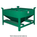 Mobile Storage Hopper, Heavy Duty 50 cu ft, 45 Degree Hopper Slope