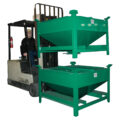 Mobile Storage Hopper, Heavy Duty 60 cu ft, 60 Degree Hopper Slope, with Vacuum Ports