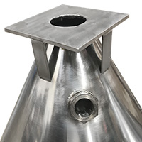 Conical Hopper, 24" Diameter Stainless Steel