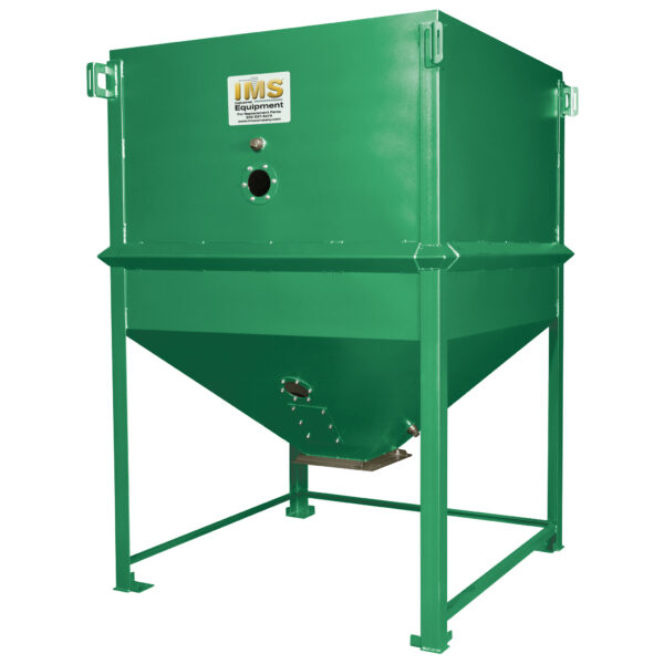 Surge Bin, IMS Heavy Duty 343 Cu ft, 9604 lb 80% Capacity @ 35lb/cu ft with 60 Degree Slope