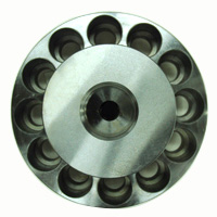 End Cap, Cincinnati, Vista, 55mm, 7.48" OD, 12 Hole Bolt Pattern, 3.94" Length, 60 Deg Included Angle