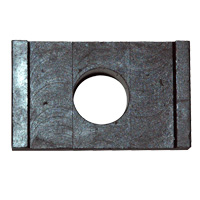 Extra Large No Turn Rectangular Mold Washer 1" ID Hole, 3" Long, 2-1/2" Between Legs, 1" Thick