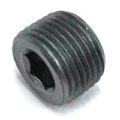 Plug, Hex Socket, 3/8" NPT, Black Steel - Image 1