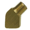 Street Elbow, 45 Degree, Brass Mold Fitting 3/8″ NPT Male x 3/8″ NPT Female – Barstock