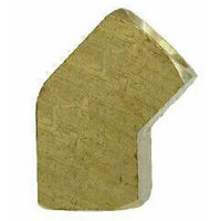 Elbow, 45 Degree, Brass Mold Fitting 1/8" NPT Female x 1/8" NPT Female - Barstock