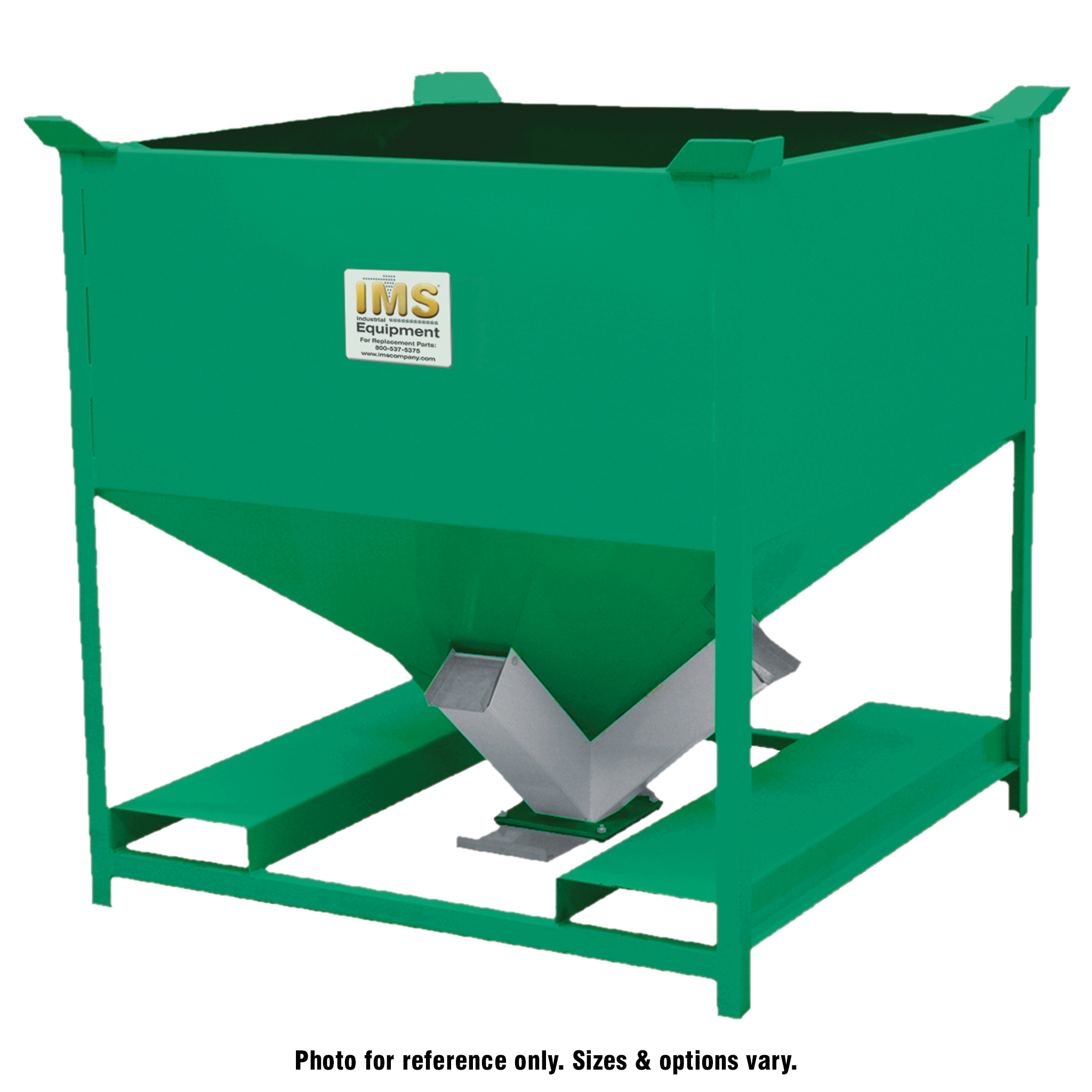 Mobile Storage Hopper, Heavy Duty 60 cu ft, 45 Degree Hopper Slope - Image 1