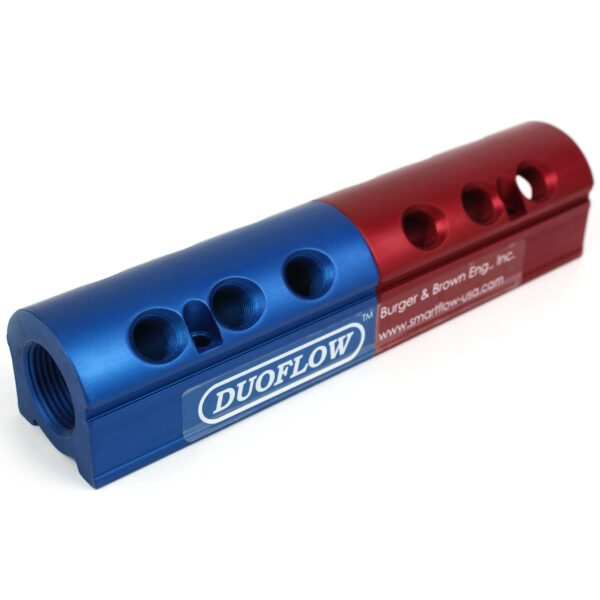 Manifold, Aluminum, Duoflow, (2) 1-1/2" Inlets and (12) 1/2" Ports