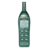 Psychrometer, with 2 K Type External Probes, Measures RH%, Temperature, Dew Point, & Wet Bulb